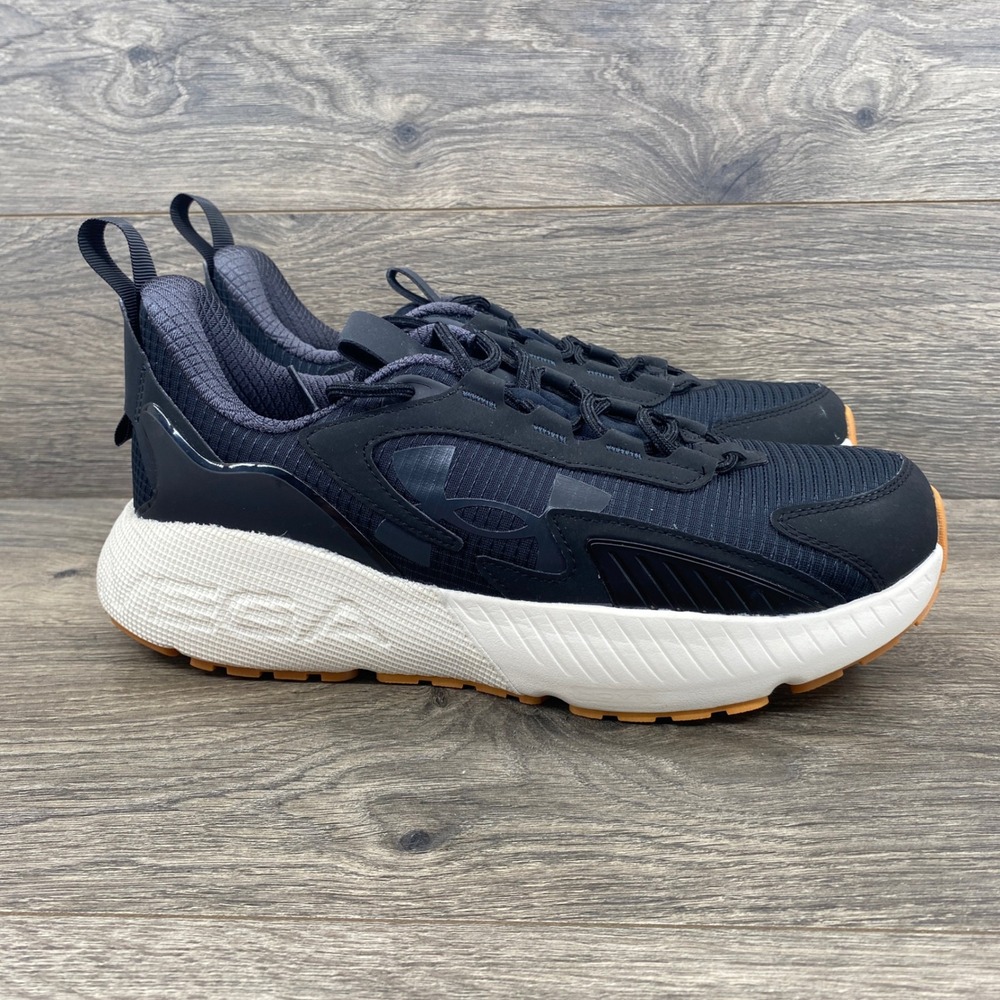 Under Armour HOVR Apparition Running Shoes Mens 10 Black White Gum 3026629-003